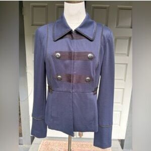 Cute womens Navy Blue/black jacket, size medium